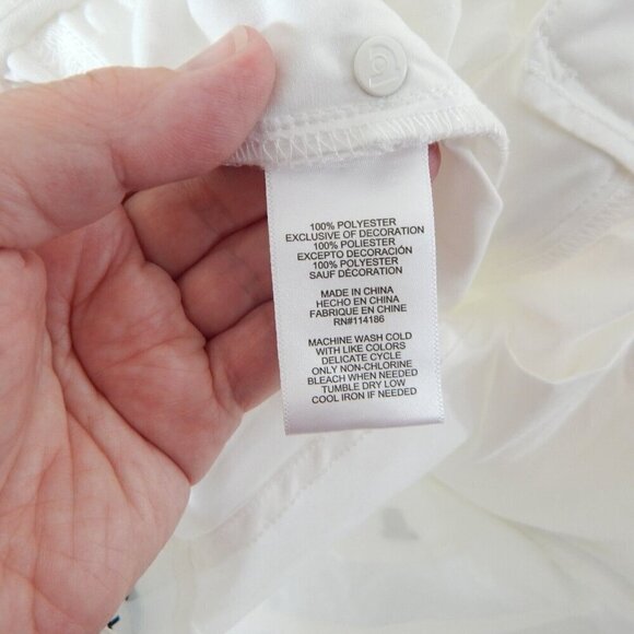 TRETORN pants cropped ankle golf sports slim cuffed sporty athletic white 8 - Picture 10 of 10